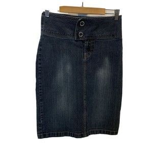 Vintage Denim Skirt Stephen Hardy SQUEEZE 5/6 Short Pencil Skirt Jean 1990s Y2K